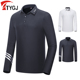 男士 球服休闲运动球服 长袖 衣服T恤衫 可定制 男装 春秋高尔夫服装