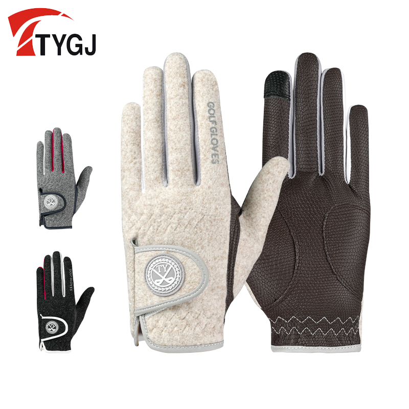高尔夫手套女士冬季可触屏保暖