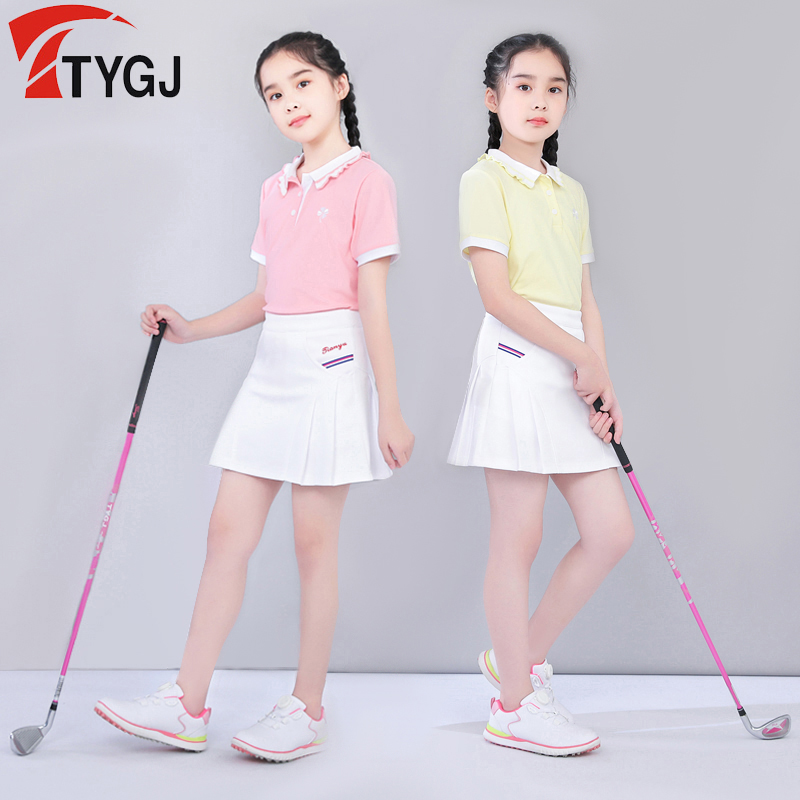 高尔夫儿童服装短袖polo速干