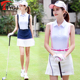 高尔夫服装 女士无袖 T恤Polo衫 夏季 修身 舒适简约背心运动球衣服