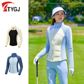 外套 上衣修身 高尔夫女士外套冬季 保暖防寒防风立领运动户外长袖