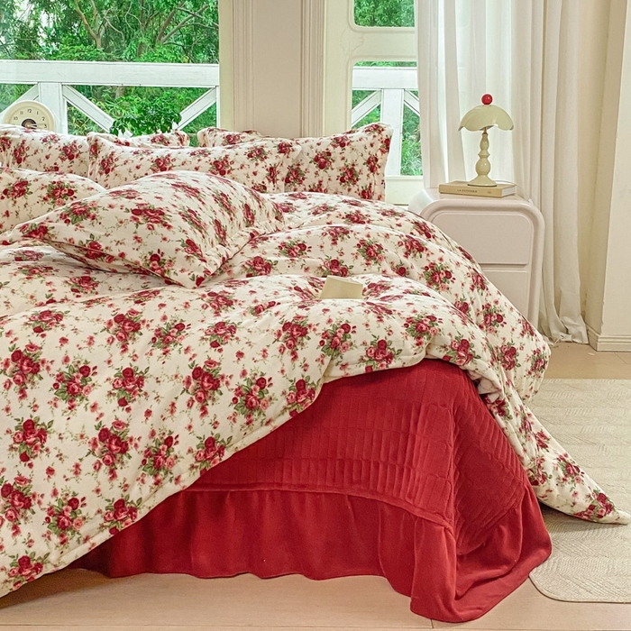 四件套加厚牛奶绒2025新款舒适加绒床盖款双面绒床单被套床上用品