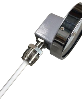 防腐 WSS-481F 衬四氟双金属温度计 φ8 L=250mm 0-200℃ m20*1.5