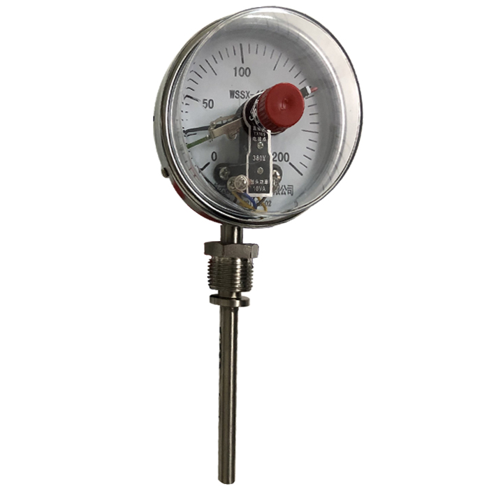 WSSX-413 电接点双金属温度计 1.0级 L=70MM 0~100℃ 螺纹M16*1.5