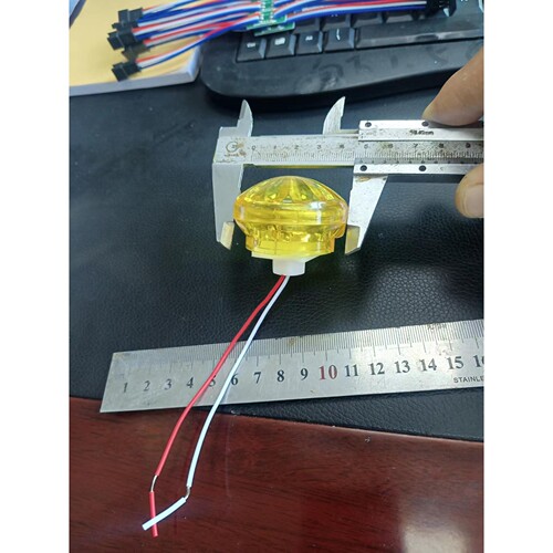 48mm小蘑菇灯 游乐设备灯 矮蘑菇灯 游艺灯 单色常亮灯开孔细16mm