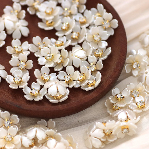 无水钻珍珠花心巴洛克风