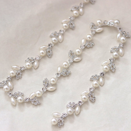 水钻链条银底DIY服装配饰