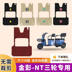 适用彭NT电动三轮车脚垫