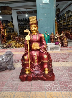 黄铜无极老母铜像摆件瑶池金母育化圣母老母娘供奉神像铜艺品摆设