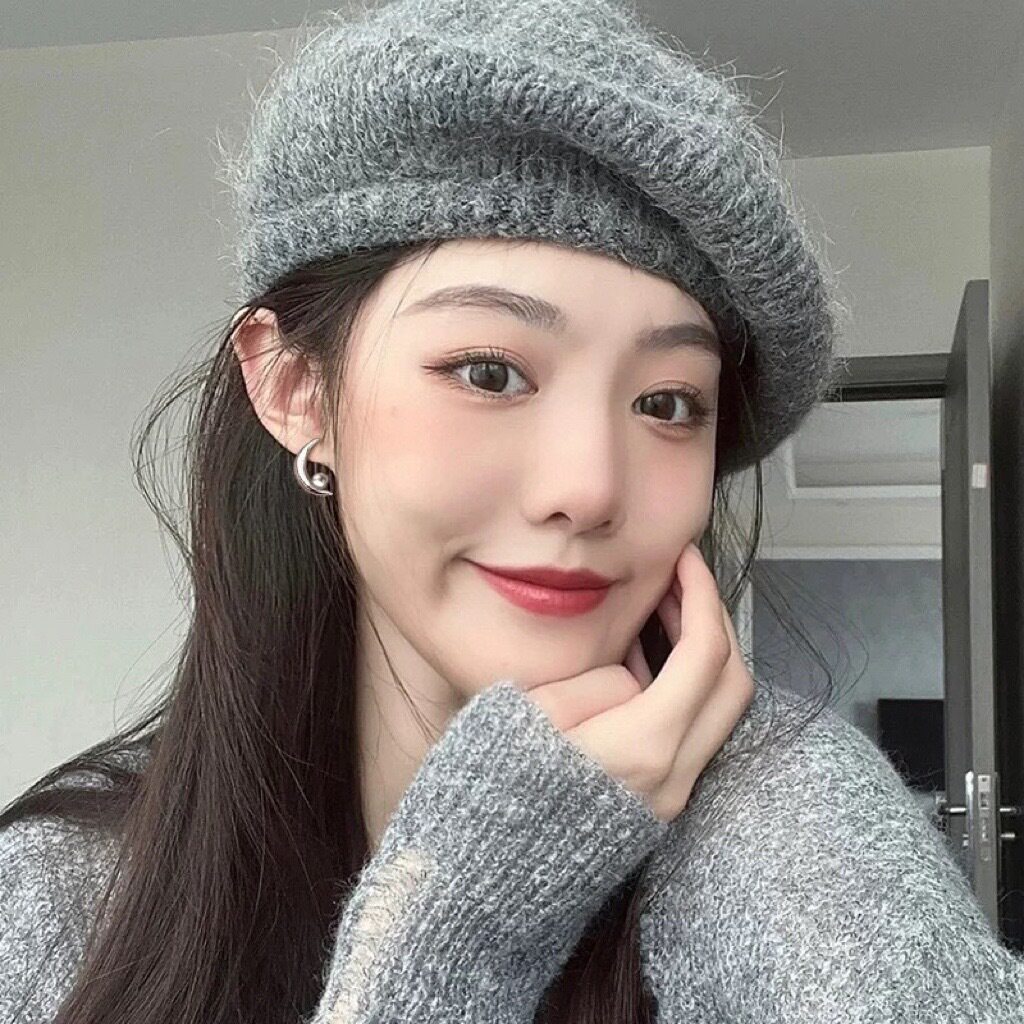 法式月亮黑珍珠耳钉女925纯银简约气质ins风月牙设计耳饰耳环耳吊