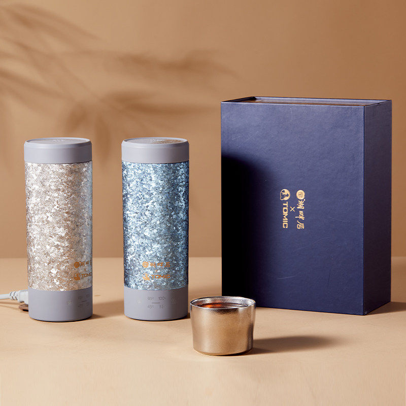特美刻&times;湖畔居纯钛烧水杯保温杯家用旅行高档送礼推荐礼盒保温杯