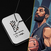 全明星篮球项链钛钢运动吊坠库里欧文科比詹姆斯哈登礼盒球迷手办