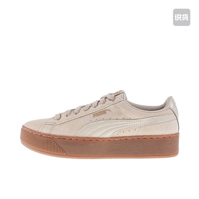 Puma  VikkyPlatform休闲鞋 Wheat/Sienna 卵石花纹363287-14