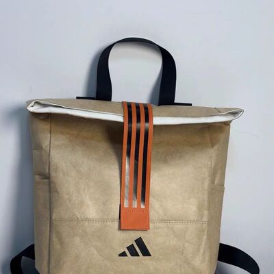 Adidas/阿迪达斯会员金尊赠品背包 杜邦纸 双肩包棕色 B12586