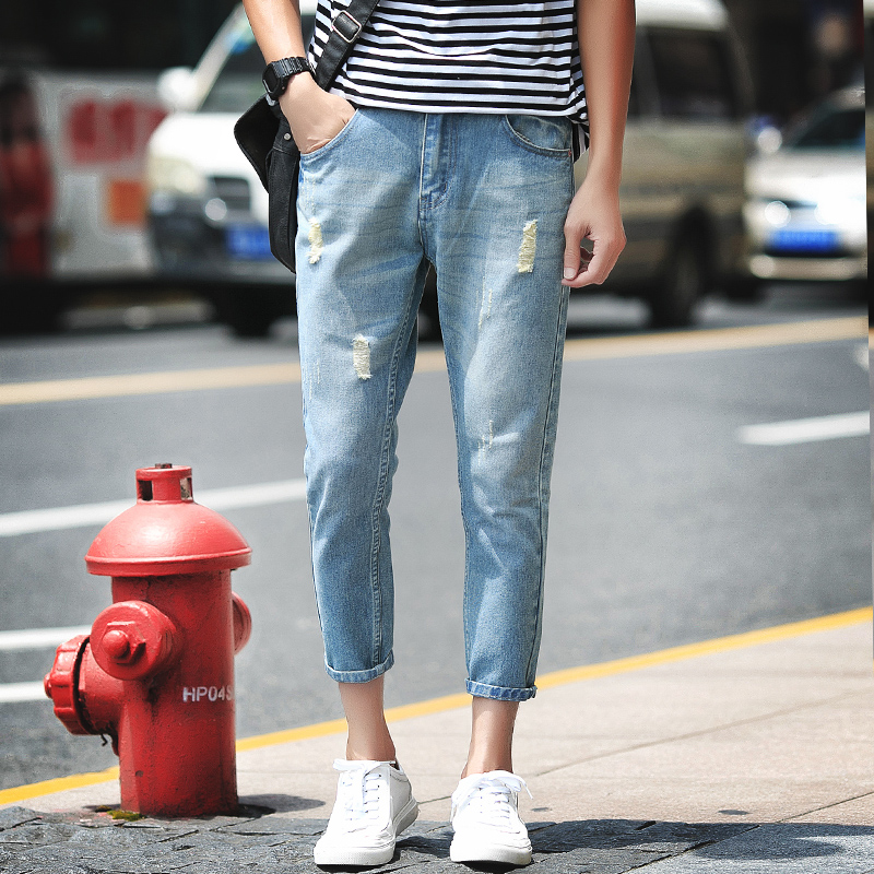 Jeans pour jeunesse Sarouel en coton pour été - Ref 1462605 Image 3