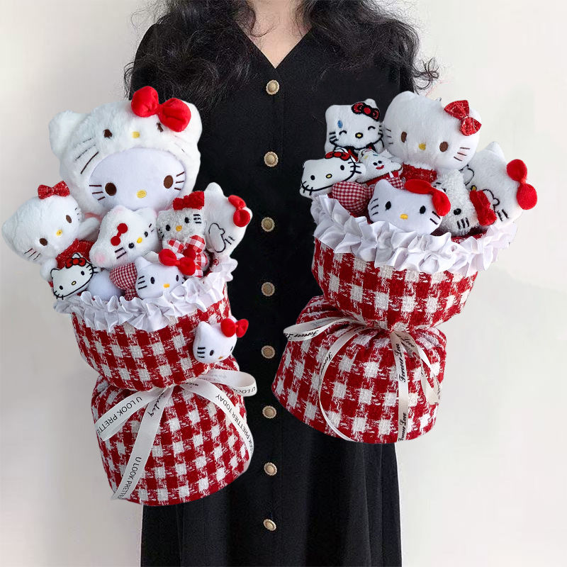 凯蒂猫生日礼物玩偶花束少女可爱公仔礼物送闺蜜女友实用高级