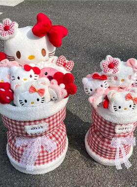 HelloKitty玩偶花束少女心可爱毛绒公仔花礼物生日毕业送闺蜜女友