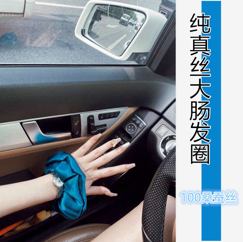 重磅19姆不扯头发纯桑蚕丝真丝马尾盘发大肠肥肠法式发圈头绳