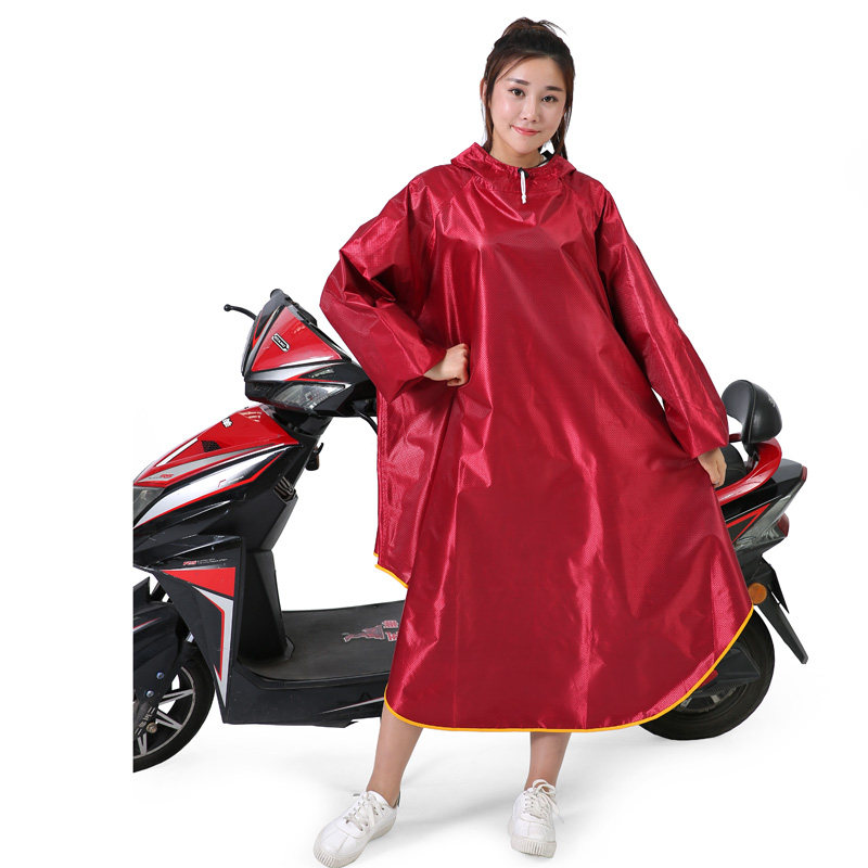 双面罩有带袖子成人男女单人加厚自行车电动车雨衣电瓶摩托车雨披