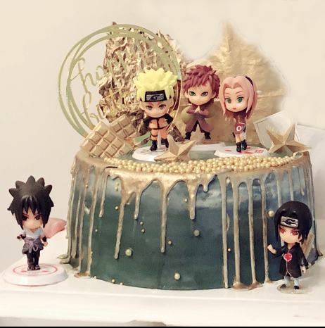 火影忍者鸣人佐助卡卡西蛋糕装饰