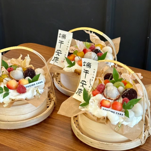 2024端午节竹子蒸笼手提小竹篮