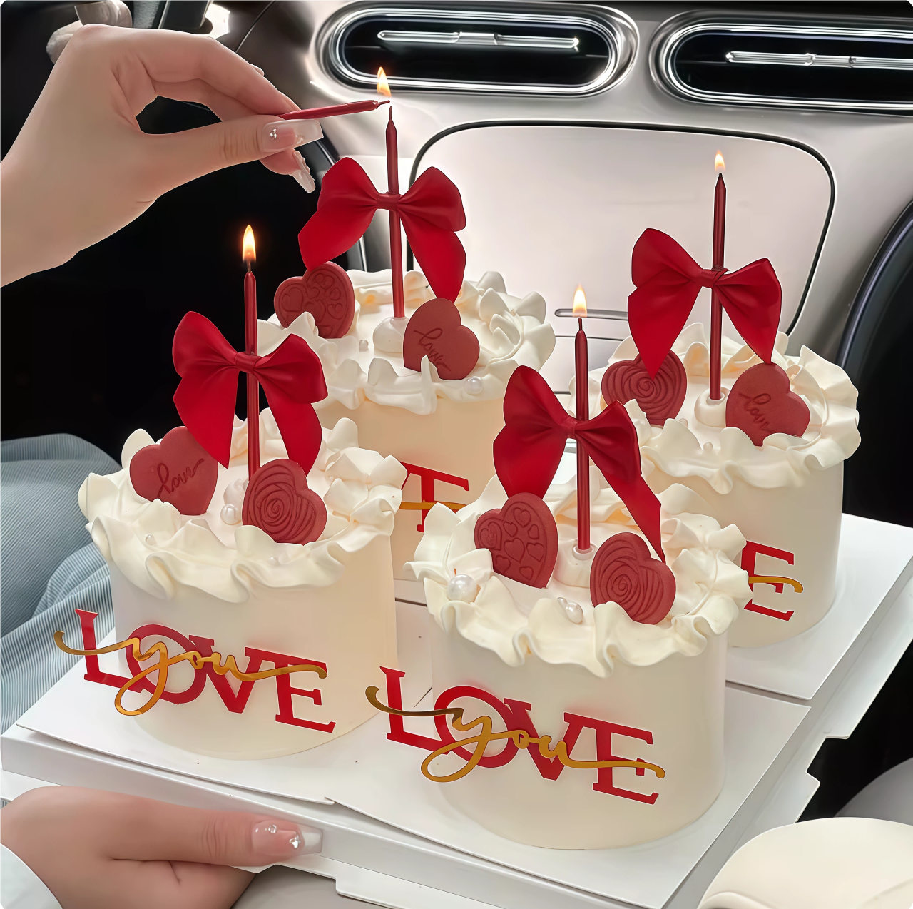 214情人节快乐亚克力love蛋糕装饰插件情侣告白蛋糕红蝴蝶结插件,节庆用品/礼品,节日装扮用品,淘宝优惠券,粉丝福利购,淘宝优惠卷