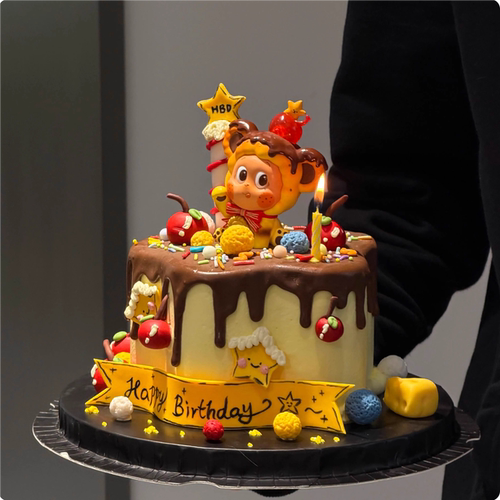 卡通可爱招吉布丁星星人蛋糕装饰摆件男孩女孩生日甜品烘焙插件