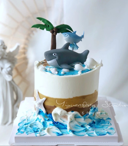 大鲨鱼海底总动员玩具生日蛋糕