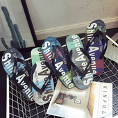 凉拖鞋 夏季 厚底外穿沙滩韩版 人字拖男潮夹脚海边软底个性 男士 防滑