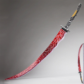 艾尔登法环猎龙大刀金属武器模型1比1老头环黄金树之影武器未开刃