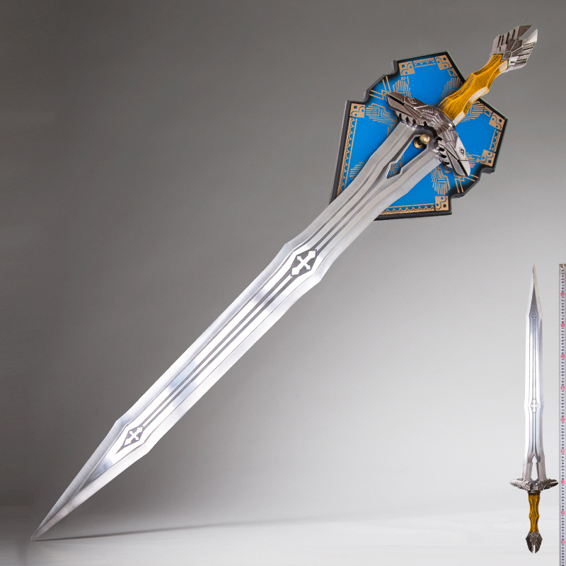 電影魔戒指環(huán)王精靈劍霍比特人索林橡木盾1比1金屬COS武器未開刃
