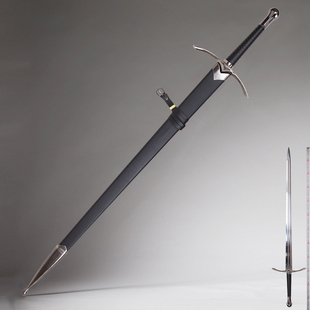 魔戒指环王剑甘道夫敌击剑纳西尔圣剑阿拉贡金属剑周边模型未开刃