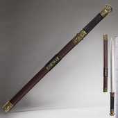 新款 不锈钢环首剑汉剑唐剑长剑古风摄影道具收藏摆设小汉剑未开刃