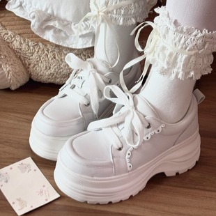 y2k系增高百搭lo鞋 松糕鞋 jk制服 哥特风亚文化lolita鞋 厚底小甜甜