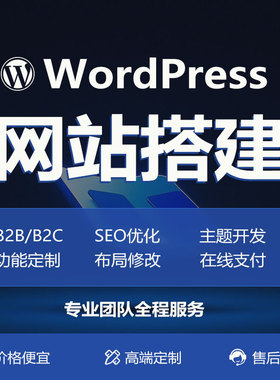 外贸官网独立站网站搭建 WordPress外贸独立站开发B2c商城建设