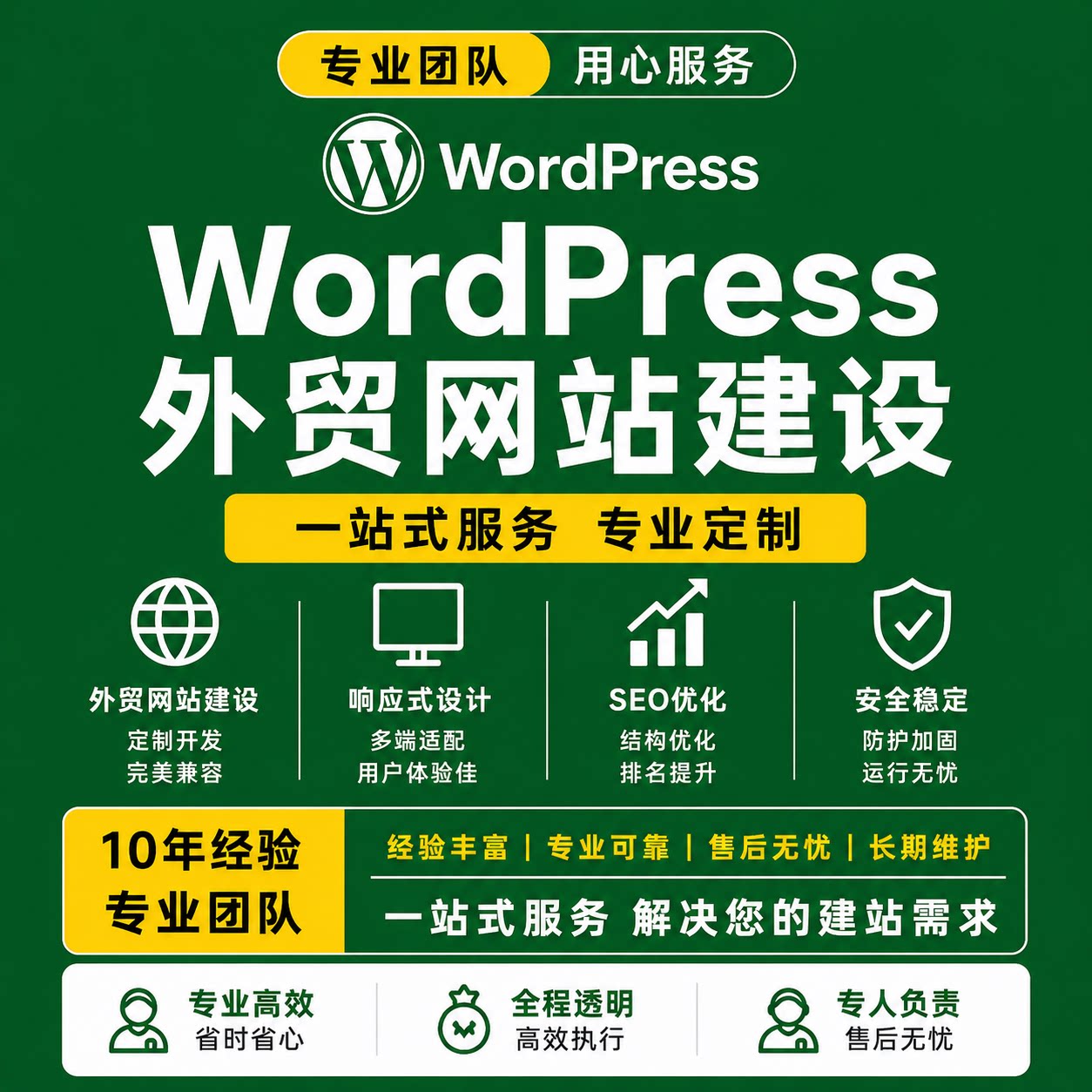 WP外贸独立站模板开发定制