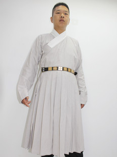 明制汉服贴里飞鱼服内搭长袖纯色窄袖休闲大码宽松春秋中国风男装