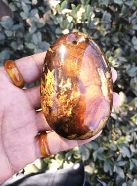 缅甸琥珀手把件带证书吊坠包邮