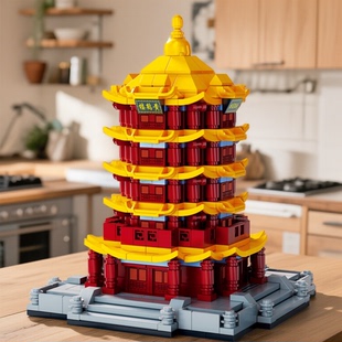 乐高教育黄鹤楼滕王阁大型建筑系列积木高难度拼装拼图玩具男孩女