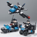 儿童益智拼装 飞机 模型玩具男孩子工程车吊车挖掘机钻地机拼图组装