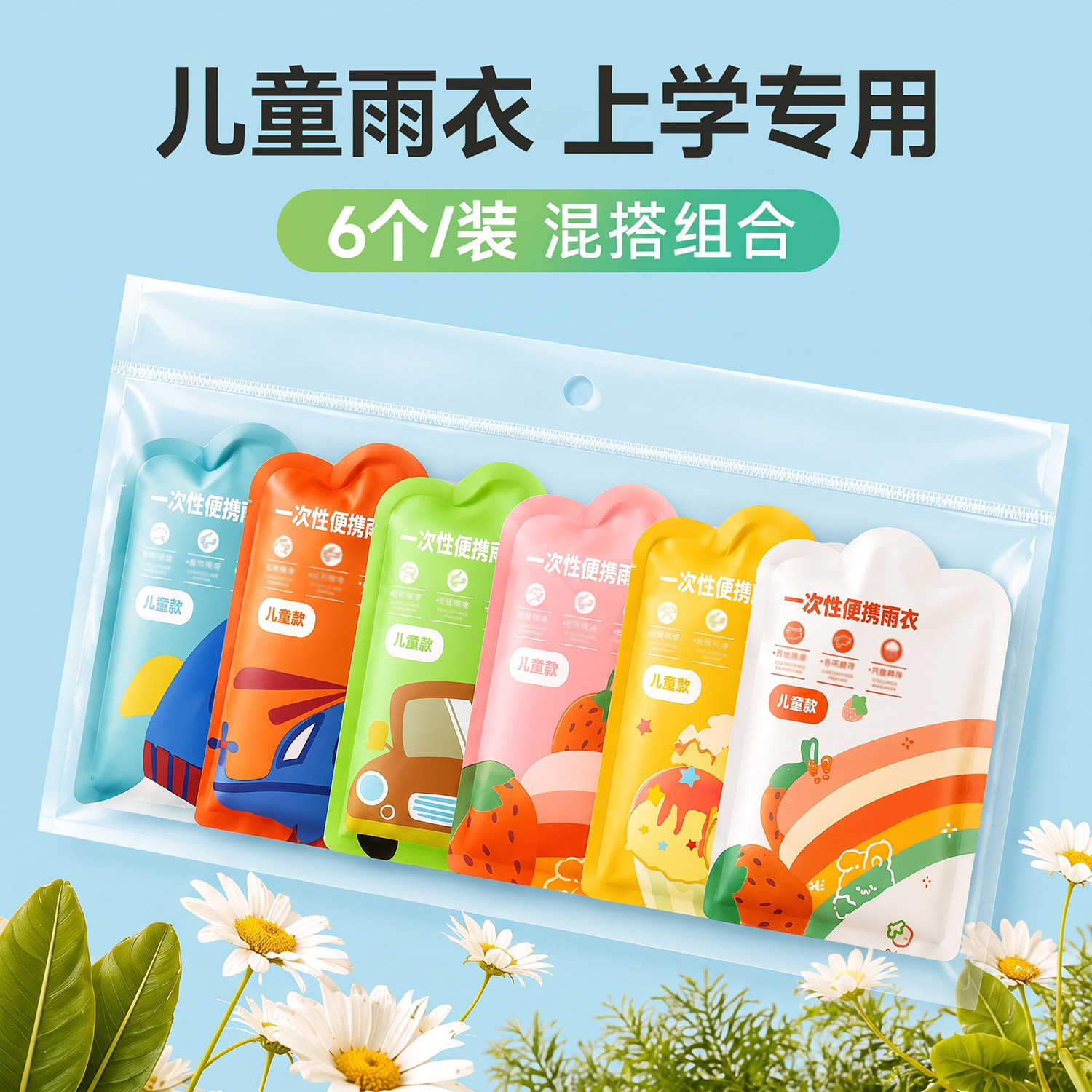 一次性卡片雨衣加厚便携成人外穿儿童旅行户外全身防暴雨登山雨披