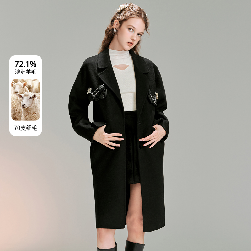 高级感羊毛呢外套糖力