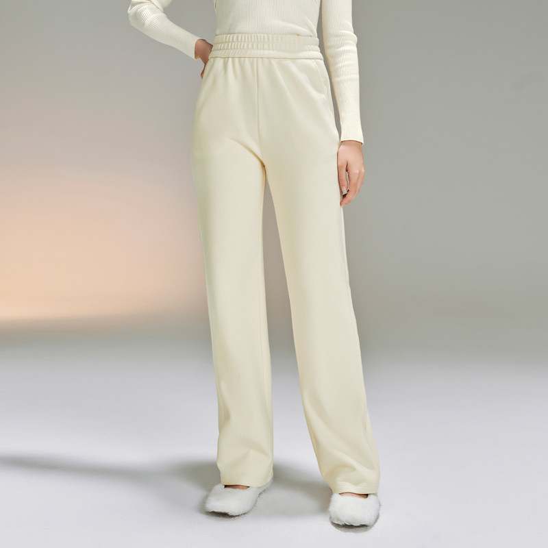 糖力直筒裤长裤显瘦针织休闲裤