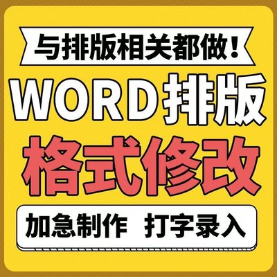 word排版文档编辑文件代制作表格式修改打字录入pdf转图片帮做