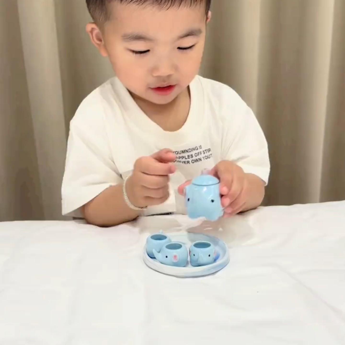 过家家玩具精品摆件陶瓷工艺文玩迷你茶具小号茶壶指尖壶把玩具