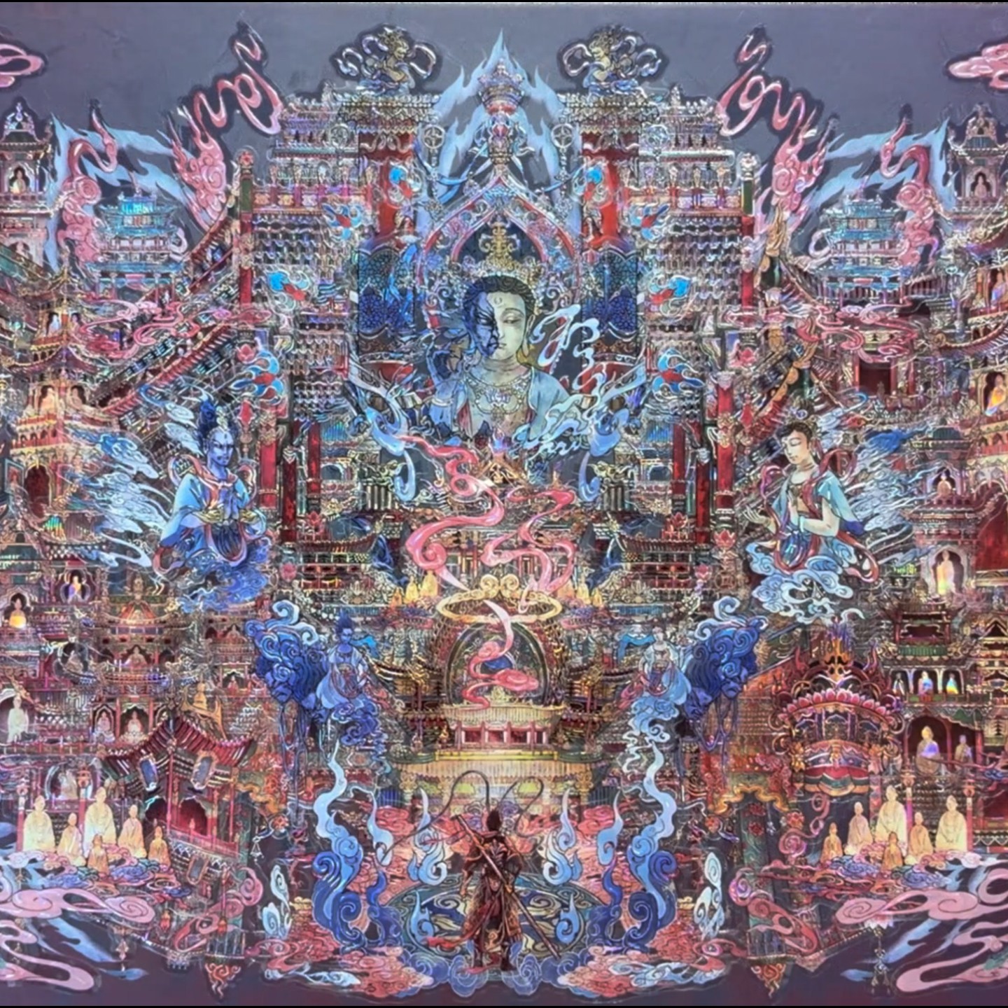 无限城堡雷音寺贝壳光造景贴纸