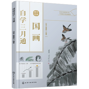 国画自学三月通 赠视频 国画技法自学一本通 国画水墨色彩 用笔用墨训练 国画写意 国画名作赏析 国画构图技巧 国画自学教程一本通