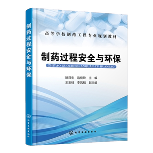 制药过程安全与环保 姚日生 药物制剂过程的生产安全和职业卫生 三废及其治理环境和安全突发事件应急救援等专门知识