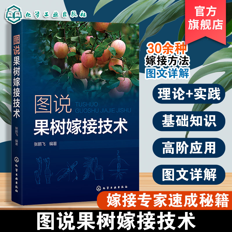 图说果树嫁接技术 苹果梨葡萄核桃枣桃樱桃柿等常见种果树嫁接技术书籍 果树的砧木接穗嫁接工具果树嫁接方法 果树栽培种植技术书