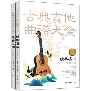 全5册 古典吉他曲谱大全 经典名曲 古典吉他实用教程流传古典吉他教材 古典吉他零基础自学入门初级教材 古典吉他教程吉他技巧书籍